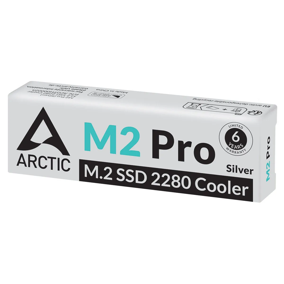 Радиатор M.2 ARCTIC M.2 Pro(Silver), ACOTH00002A, 73x24.2x10.5 mm — фото 6