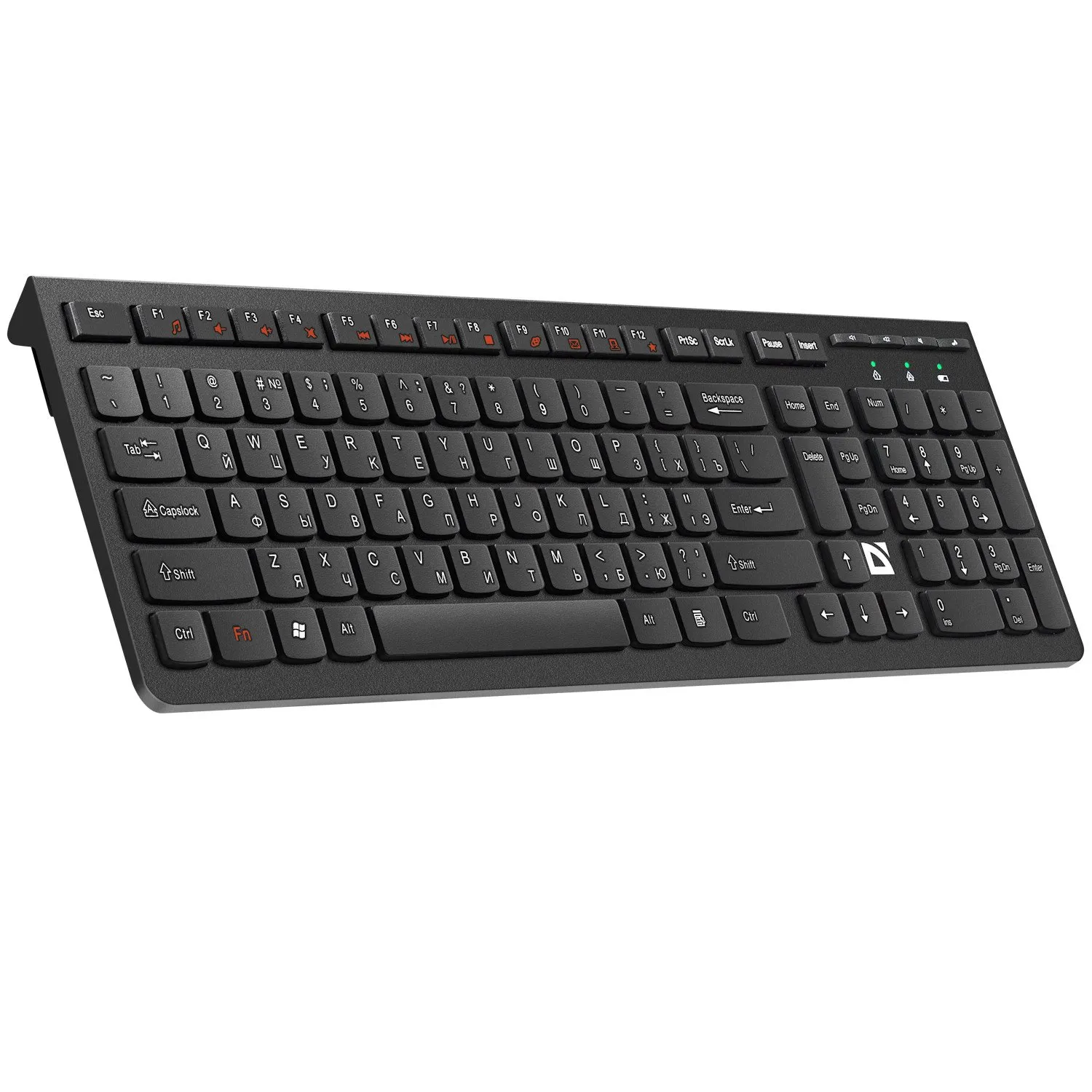 Клавиатура Defender UltraMate SM-535 black, 108-key, мембранная, 2AAA, wireless 2.4GHz — фото 2