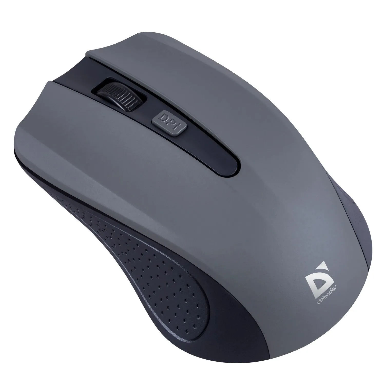 Мышь Defender Accura MM-935 (52936), 3key+колесо, Optical 800-1600dpi, 2AAA, Wireless/USB, серый — фото 2