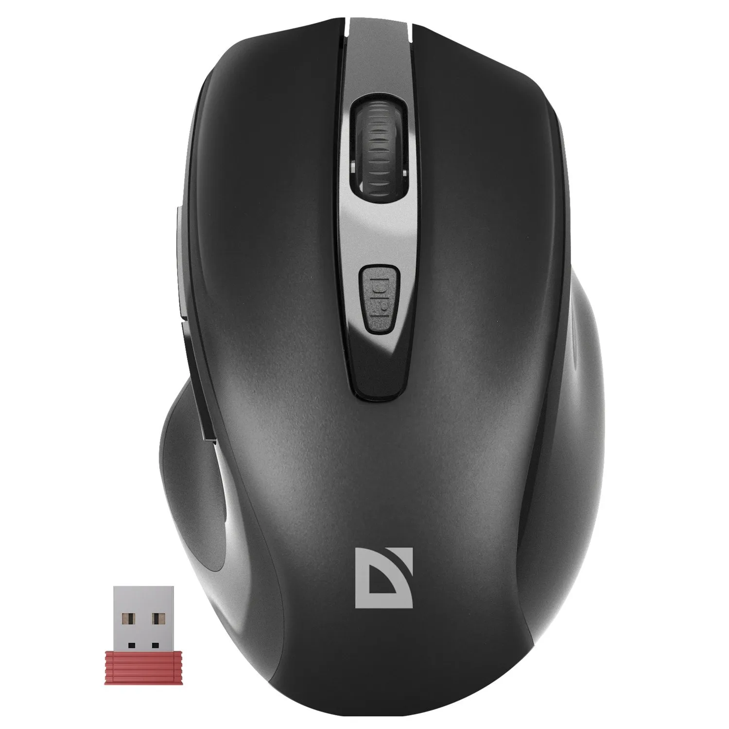 Мышь Defender Prime MB-053 (52053), 5key+колесо, Optical 800-1600dpi, 1AA, Wireless/USB, черный — фото 2