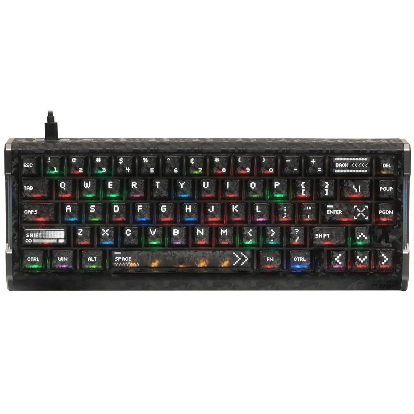 Клавиатура Attack Shark R68 HE Ink Shade, Mechanical, 66 keys, USB-C, EN — фото 2