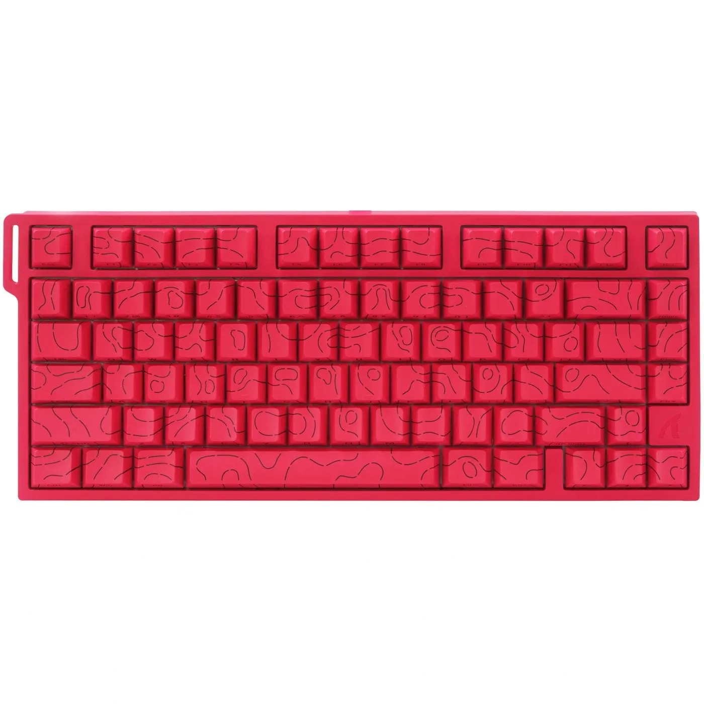 Клавиатура Attack Shark R82 HE Pink Contour, Berry Red Contour Line, Magnetic, 75%, EN, Wired USB-C — фото 3