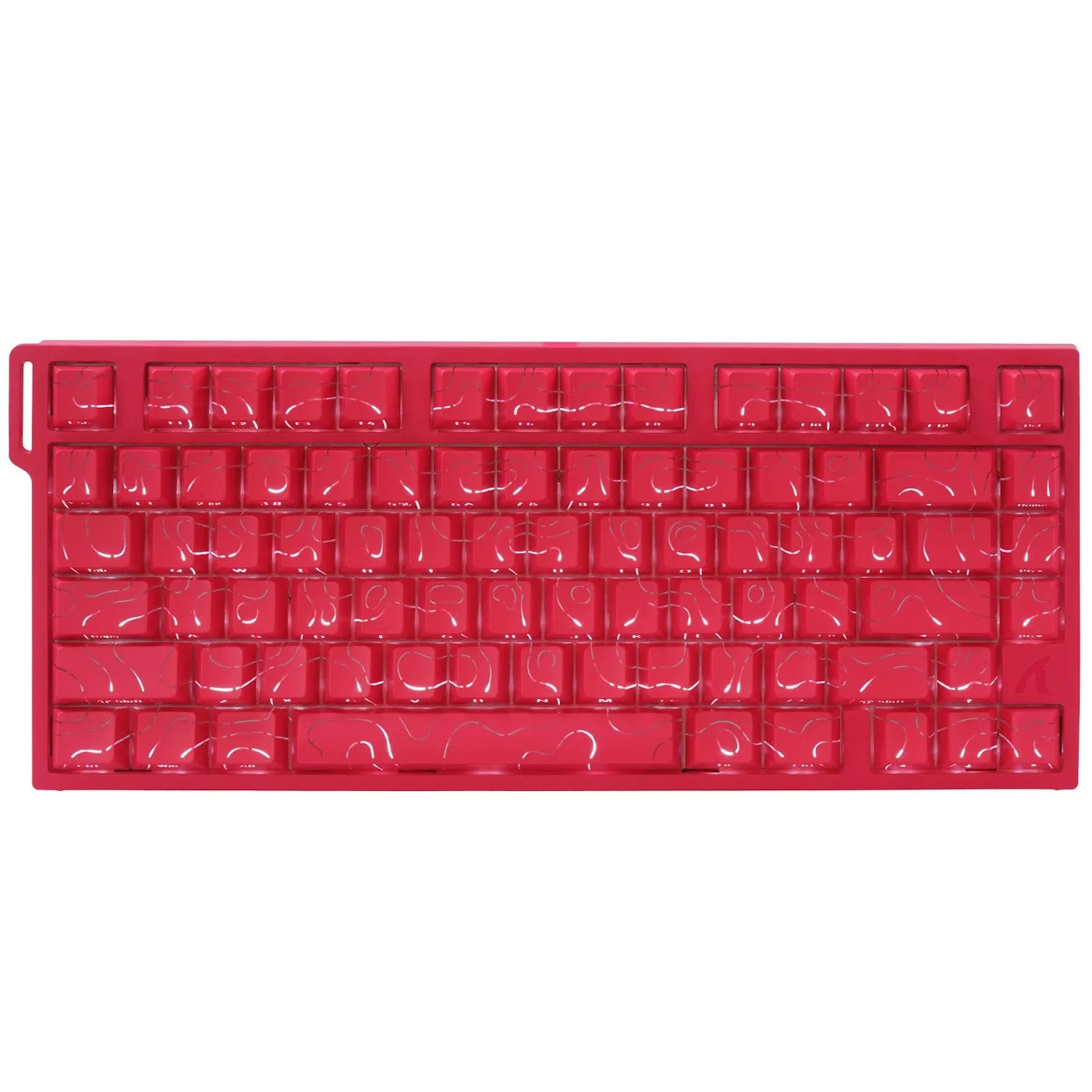 Клавиатура Attack Shark R82 HE Pink Contour, Berry Red Contour Line, Magnetic, 75%, EN, Wired USB-C — фото 2