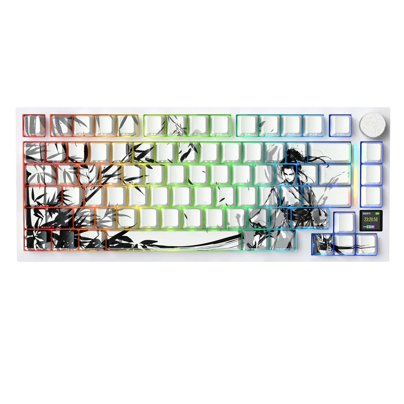 Клавиатура Attack Shark X820Ultra Dark Warrior, Mechanical, 80 keys, 2.4/BT/USB-C, EN, 4000mAh — фото 2