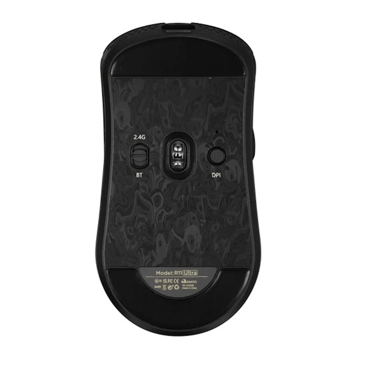 Мышь Attack Shark R11Ultra Forged Black Ink Blade, PAW3950MAX, 42000 DPI, 2.4/BT/Wired — фото 3