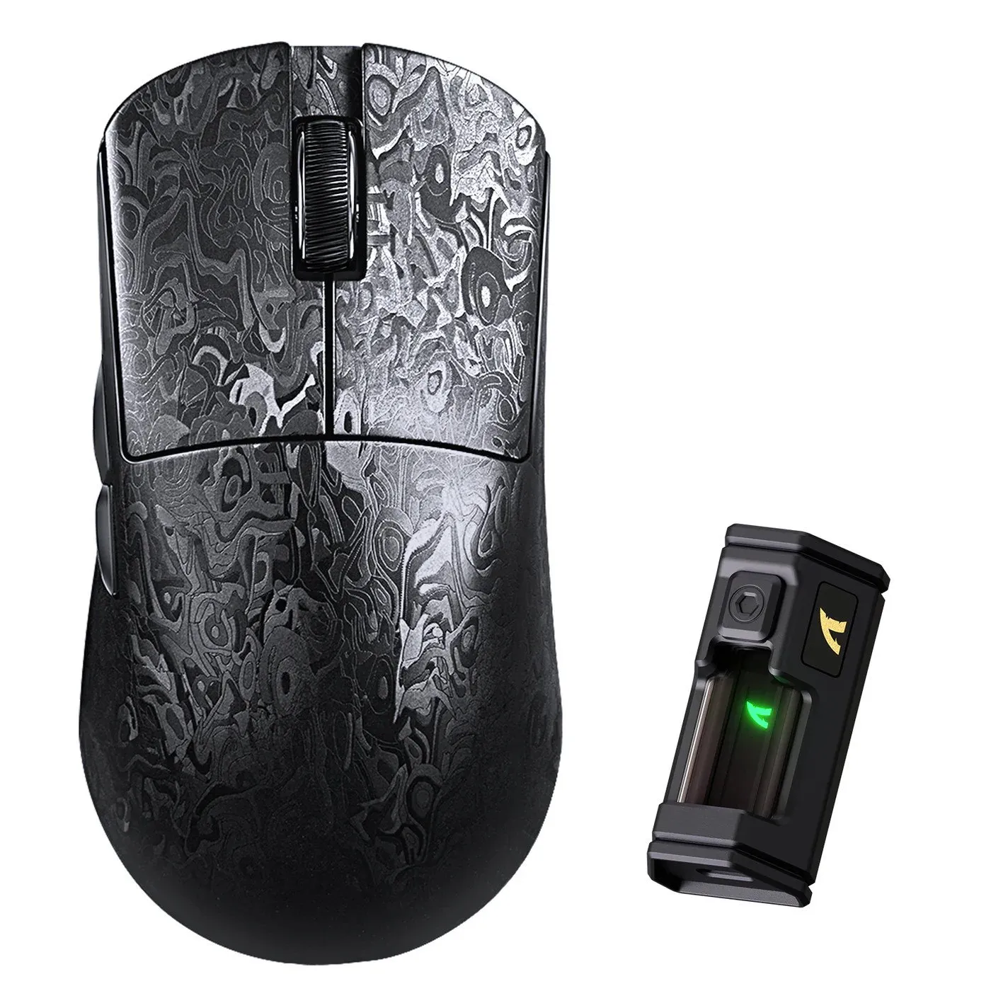 Мышь Attack Shark R11Ultra Forged Black Ink Blade, PAW3950MAX, 42000 DPI, 2.4/BT/Wired