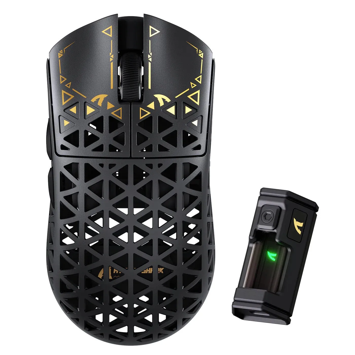 Мышь Attack Shark R5 Ultra Black, PAW3950MAX, 42000 DPI, 2.4/BT/Wired, 100 Million Clicks, 39±3g