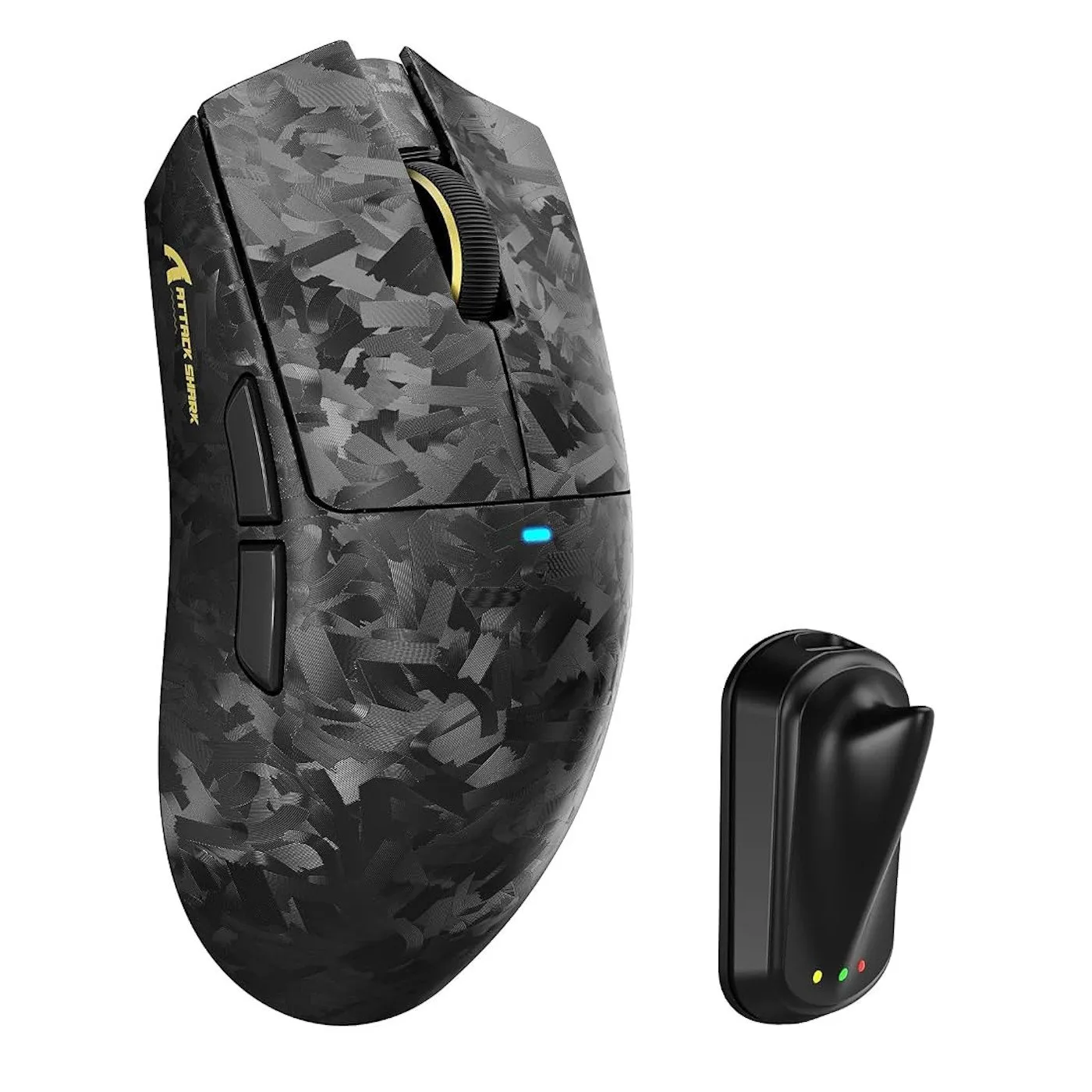 Мышь Attack Shark X11Ultra Black, PAW3950MAX, 42000 DPI, 2.4/BT/Wired, 100 Million Clicks, 61±3g — фото 2