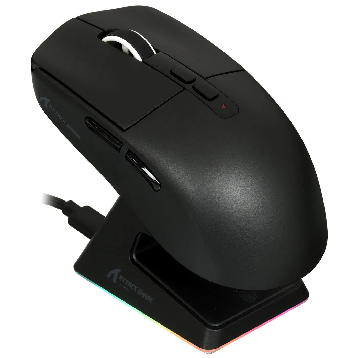 Мышь Attack Shark X6 Black, PAW3395, 26000 DPI, 2.4/BT/Wired, 80 Million Clicks, 500mAh, 49±3g — фото 4