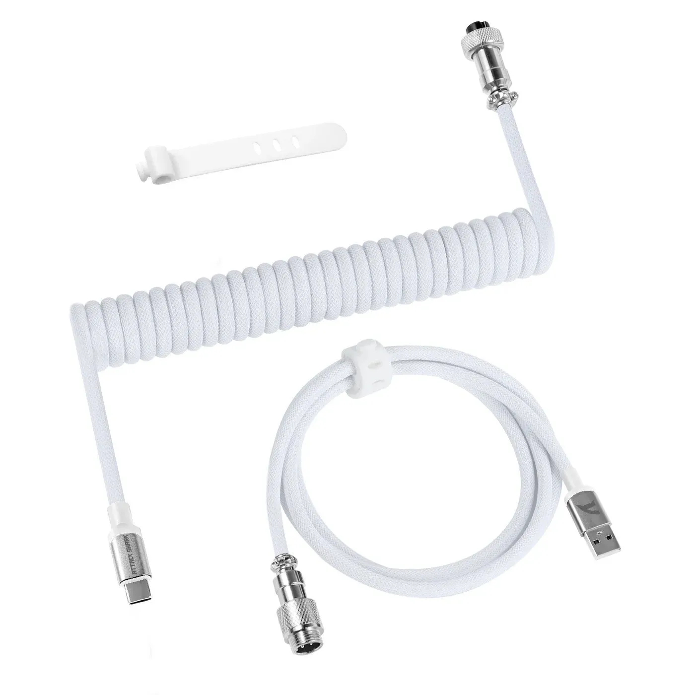 Кабель для клавиатуры Attack Shark C01Pro White USB A to Type C