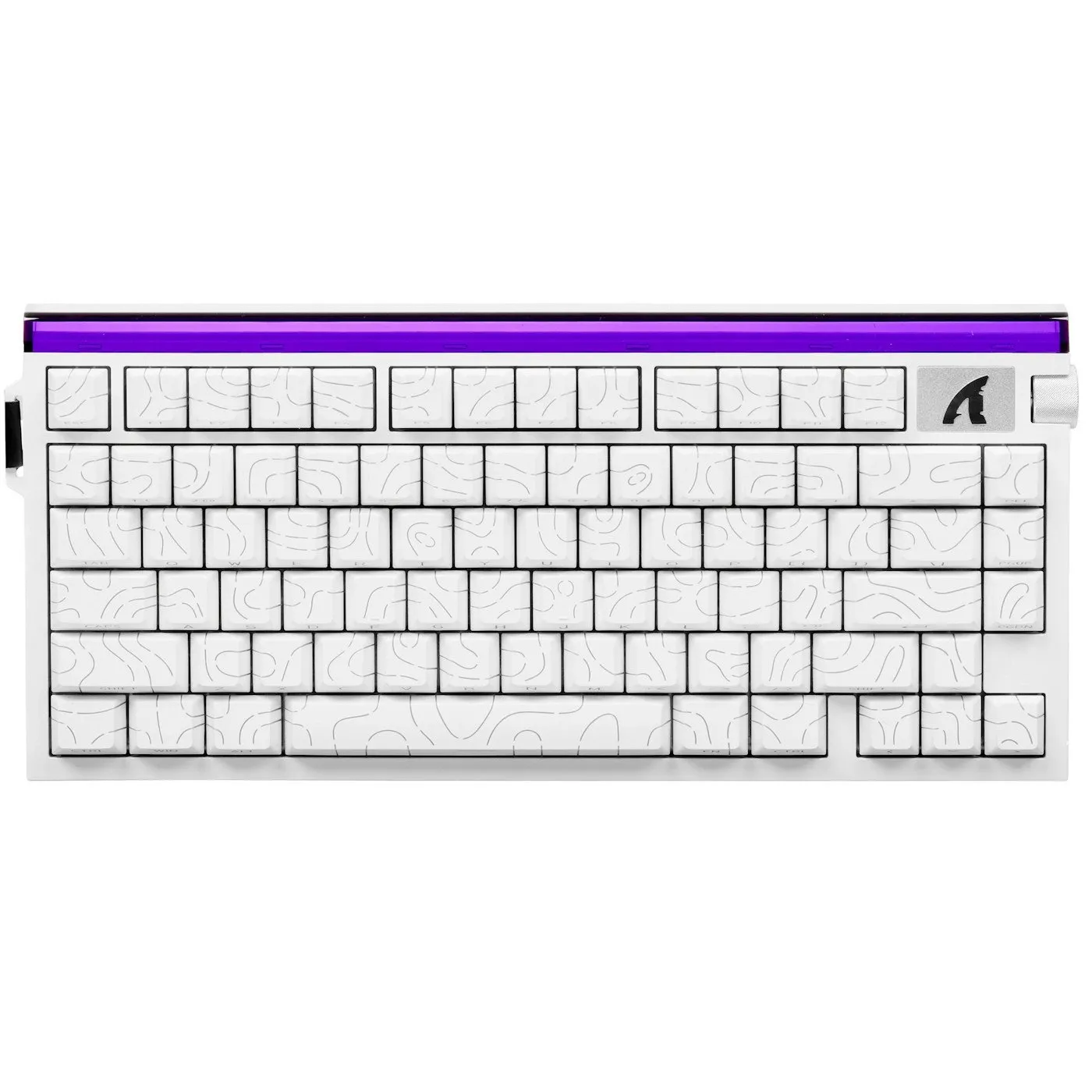 Клавиатура Attack Shark R85 HE White Contour, 75%, Magnetic Purple Mandrel, EN, Wired USB-C — фото 4