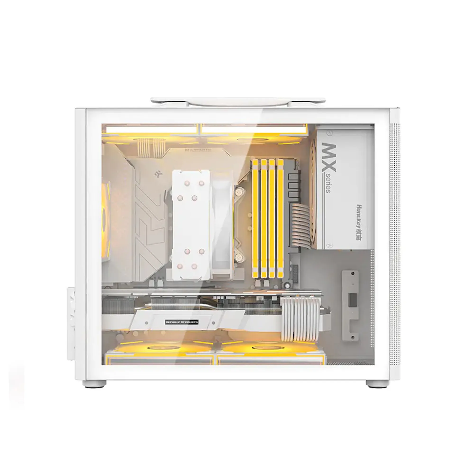 Компьютерный корпус Huntkey A320, 1xUSB3.0, HD-Audio, micro-ATX/Mini-ITX, White — фото 3