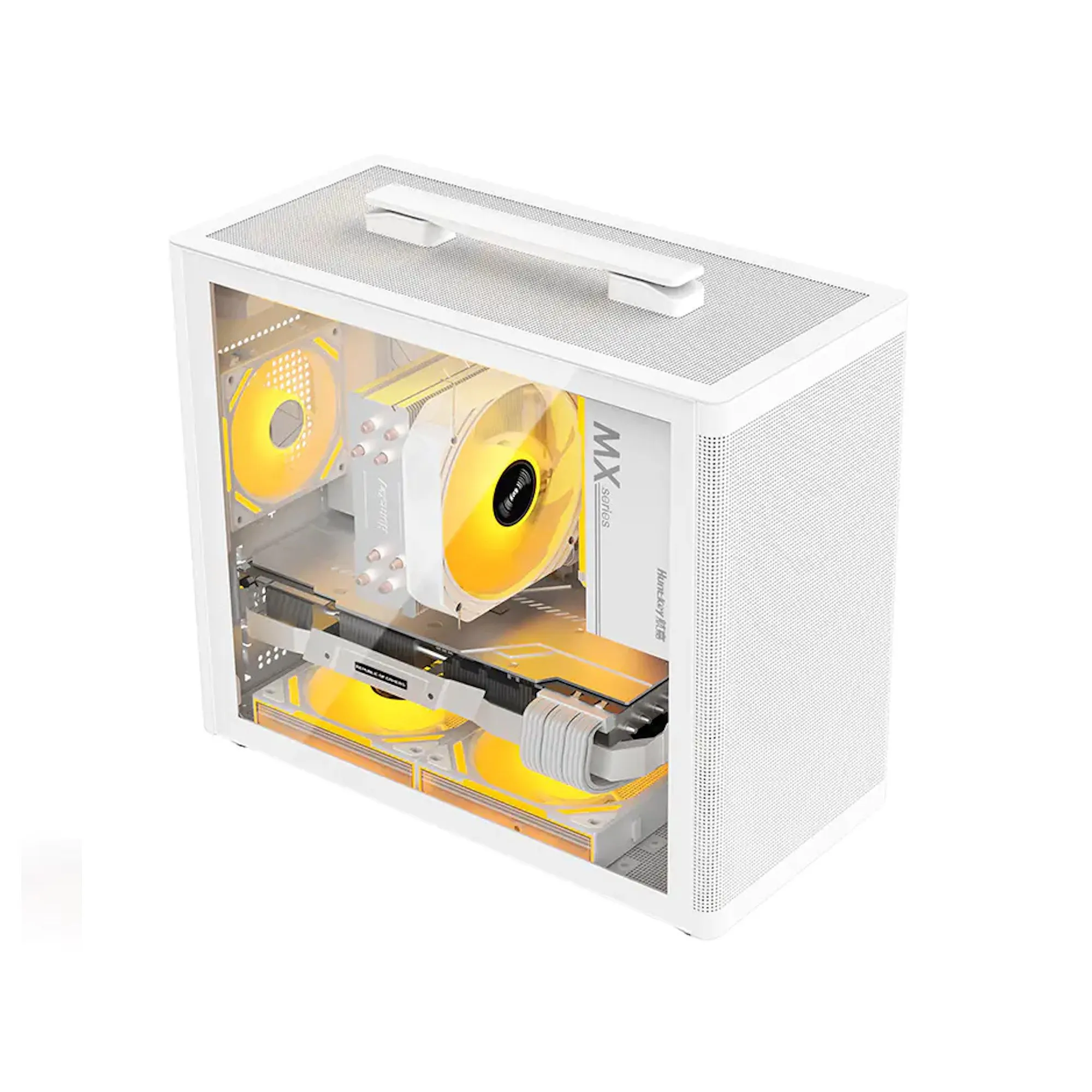 Компьютерный корпус Huntkey A320, 1xUSB3.0, HD-Audio, micro-ATX/Mini-ITX, White — фото 2