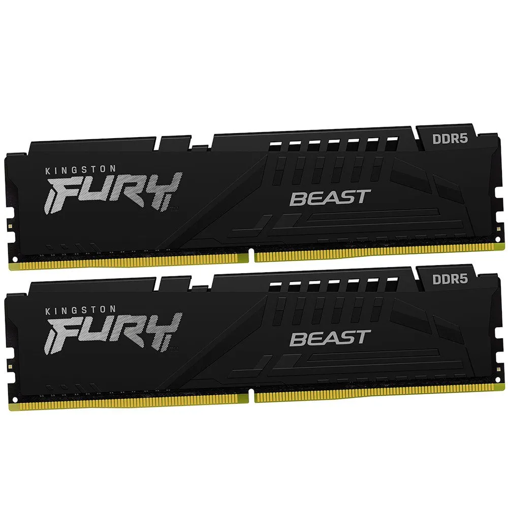 Оперативная память  32GB Kit (2x16) DDR5 6000MHz Kingston FURY Beast Black EXP CL30 KF560C30BBEK2-32 — фото 3