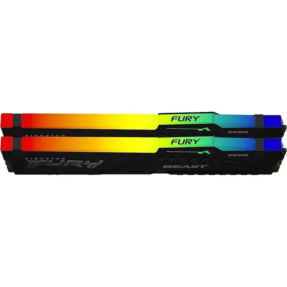 Оперативная память  32GB Kit (2x16) DDR5 6000MHz Kingston FURY Beast RGB EXPO CL30 KF560C30BBEAK2-32 — фото 2