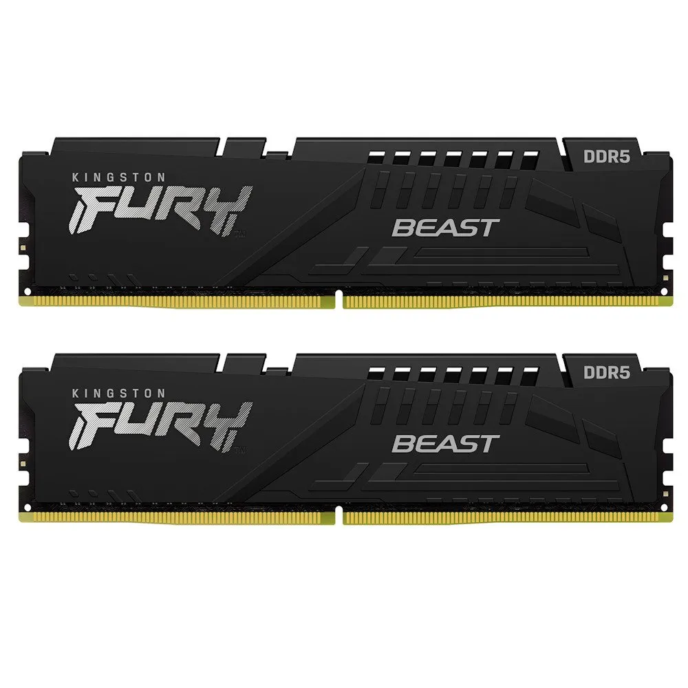 Модуль памяти Kingston Fury Beast Black EXPO KF564C32BBEK2-64 DDR5 DIMM 64Gb KIT (2x32) 6400MHz CL32 — фото 3