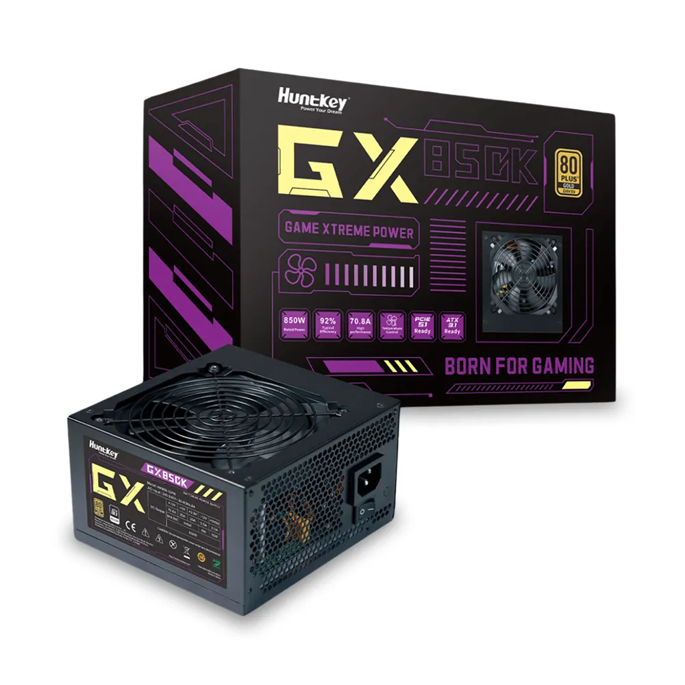 Блок питания Huntkey GX850K, 850W, Active PFC, 80+Gold, ATX