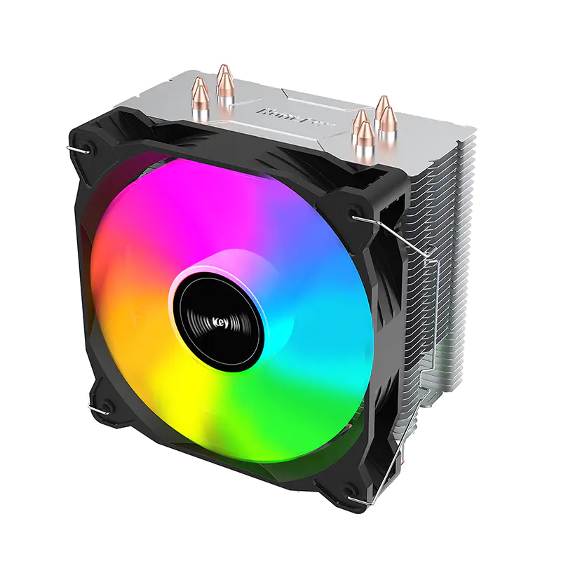 Кулер для процессора Huntkey Frozen 400SE RGB, S1851/1700/1200/115x/AM4/AM5, 140W, 1500±10%RPM, 3pin — фото 7