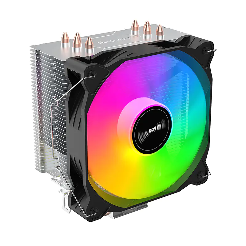 Кулер для процессора Huntkey Frozen 400SE RGB, S1851/1700/1200/115x/AM4/AM5, 140W, 1500±10%RPM, 3pin — фото 8