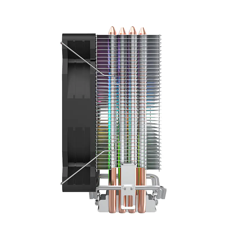 Кулер для процессора Huntkey Frozen 400SE RGB, S1851/1700/1200/115x/AM4/AM5, 140W, 1500±10%RPM, 3pin — фото 5