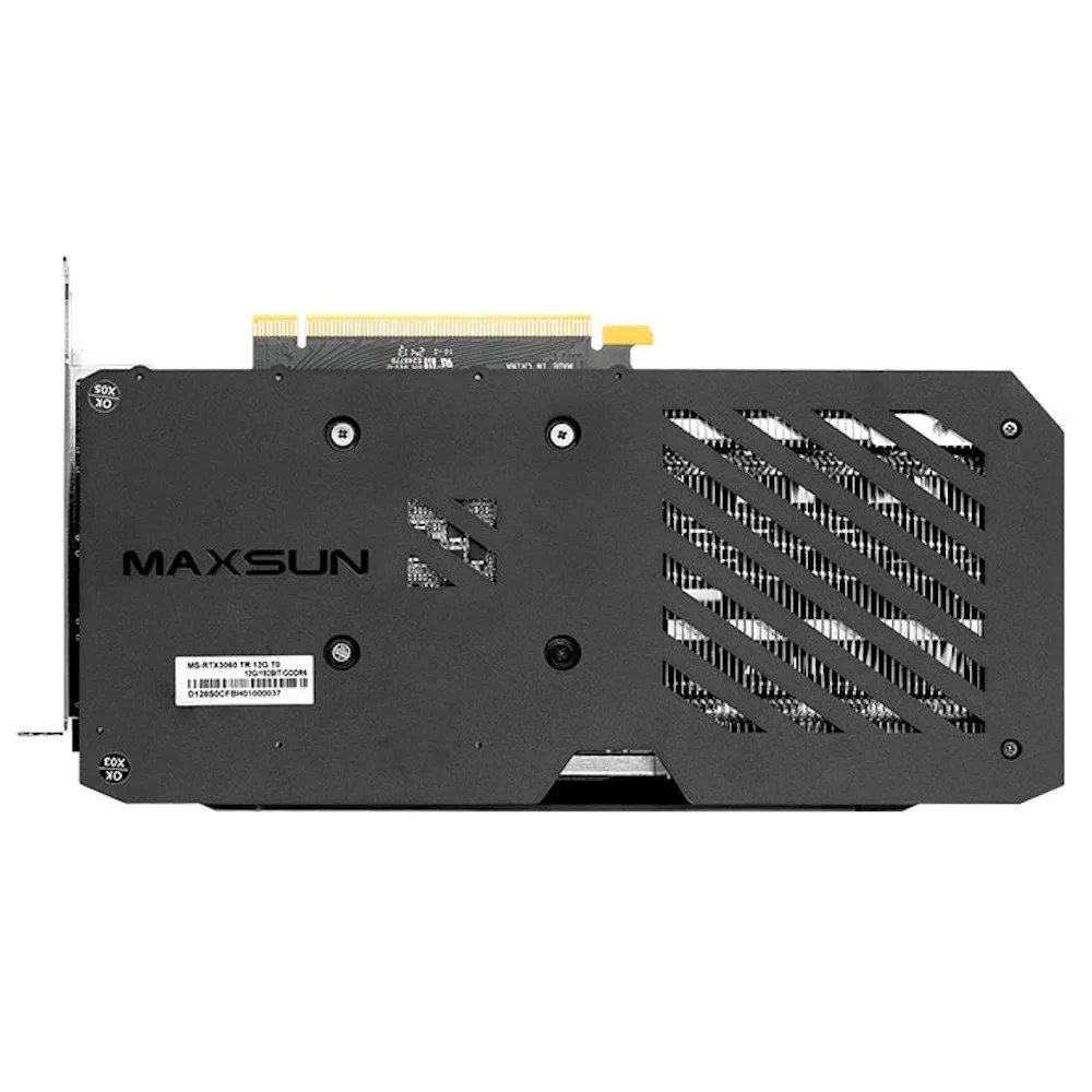 Видеокарта MaxSun MS-RTX3060 TRB 12G, 1хHDMI+3xDP, 12GB GDDR6 192bit, PCIe4.0 — фото 3