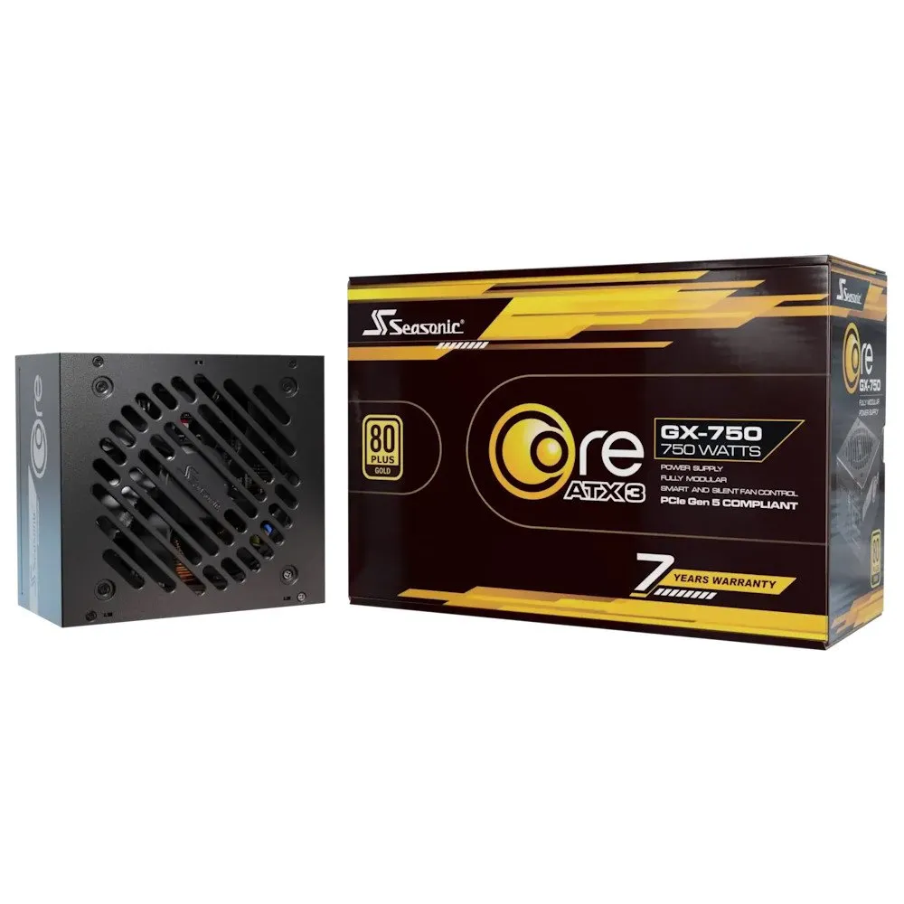 Блок питания ATX Seasonic Core GX-750, 750W, Modular, 80 Plus Gold, ATX 3.1 — фото 2
