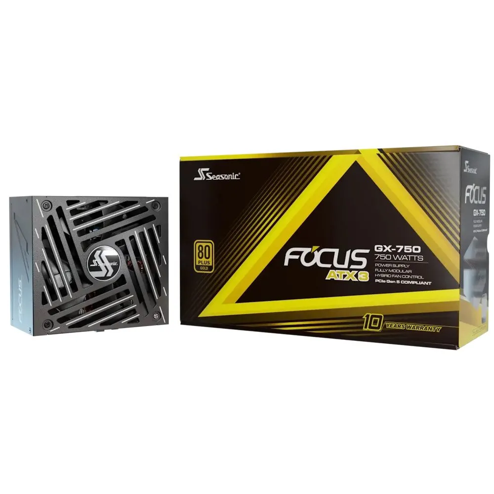 Блок питания ATX Seasonic Focus GX-750, 750W, Modular, 80 Plus Gold, ATX 3.0 — фото 4