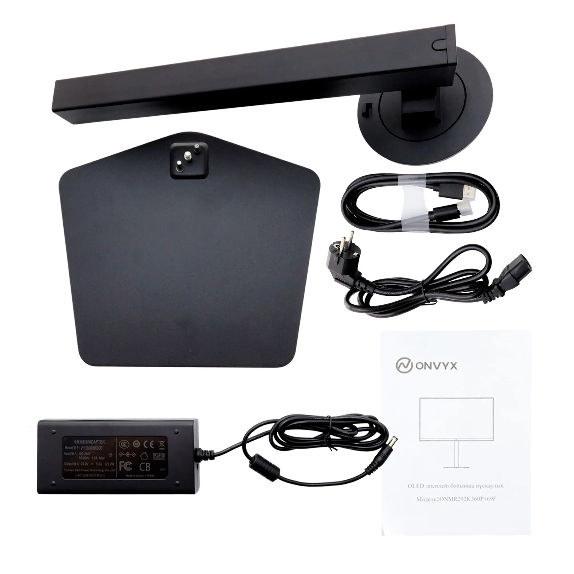 Монитор 27" ONVYX ONMR292K360P169F, QHD, OLED, Grade A+, 360Hz, 0.03ms, Egronomic stand, Black — фото 15
