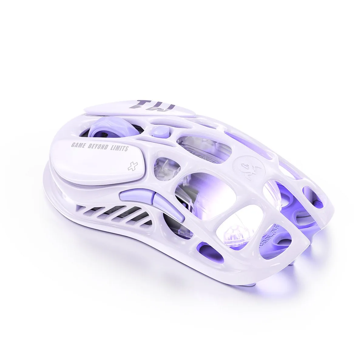 Мышь GravaStar Mercury M1 Pro Lavender Purple, PAW3395, 26000 DPI, 2.4/BT/Wired, 88±3g — фото 7