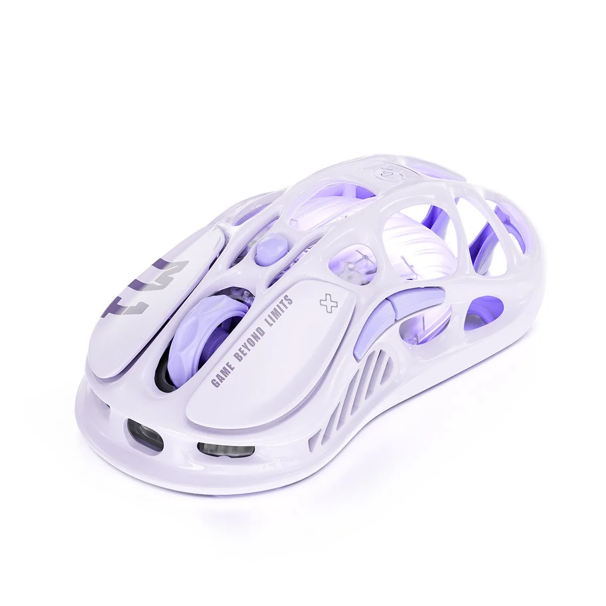 Мышь GravaStar Mercury M1 Pro Lavender Purple, PAW3395, 26000 DPI, 2.4/BT/Wired, 88±3g — фото 3