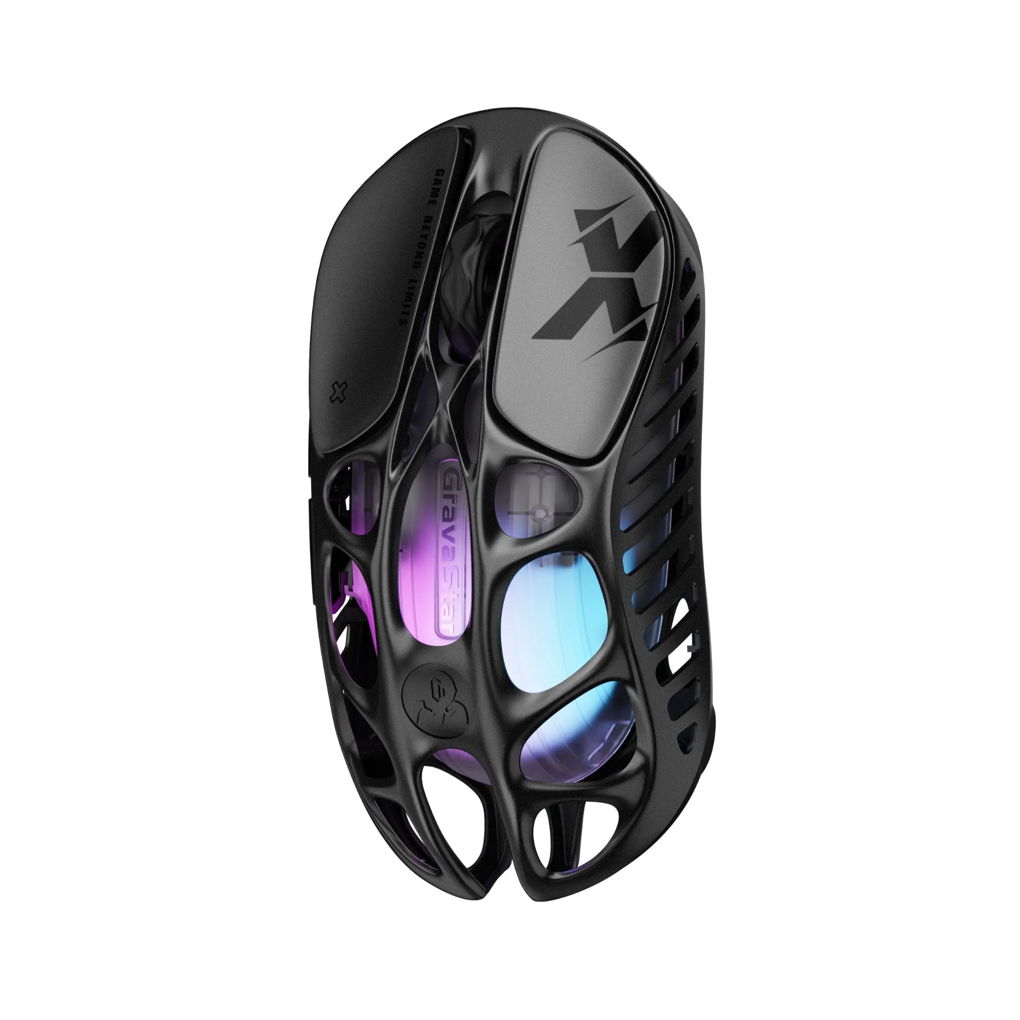 Мышь GravaStar Mercury X Galaxy Black, PAW3950, 32000dpi, 49g, 2.4/BT/Wired