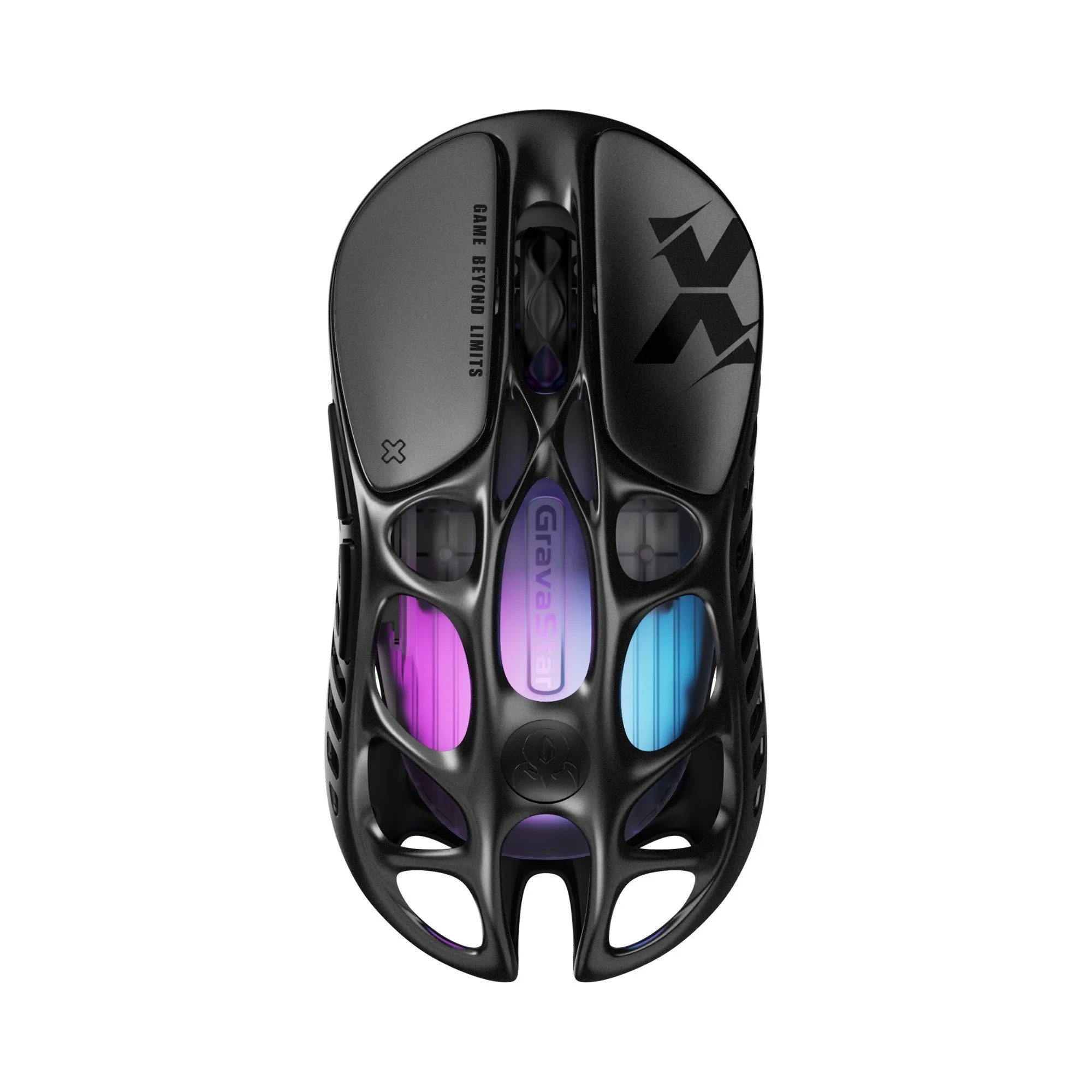 Мышь GravaStar Mercury X Galaxy Black, PAW3950, 32000dpi, 49g, 2.4/BT/Wired — фото 4