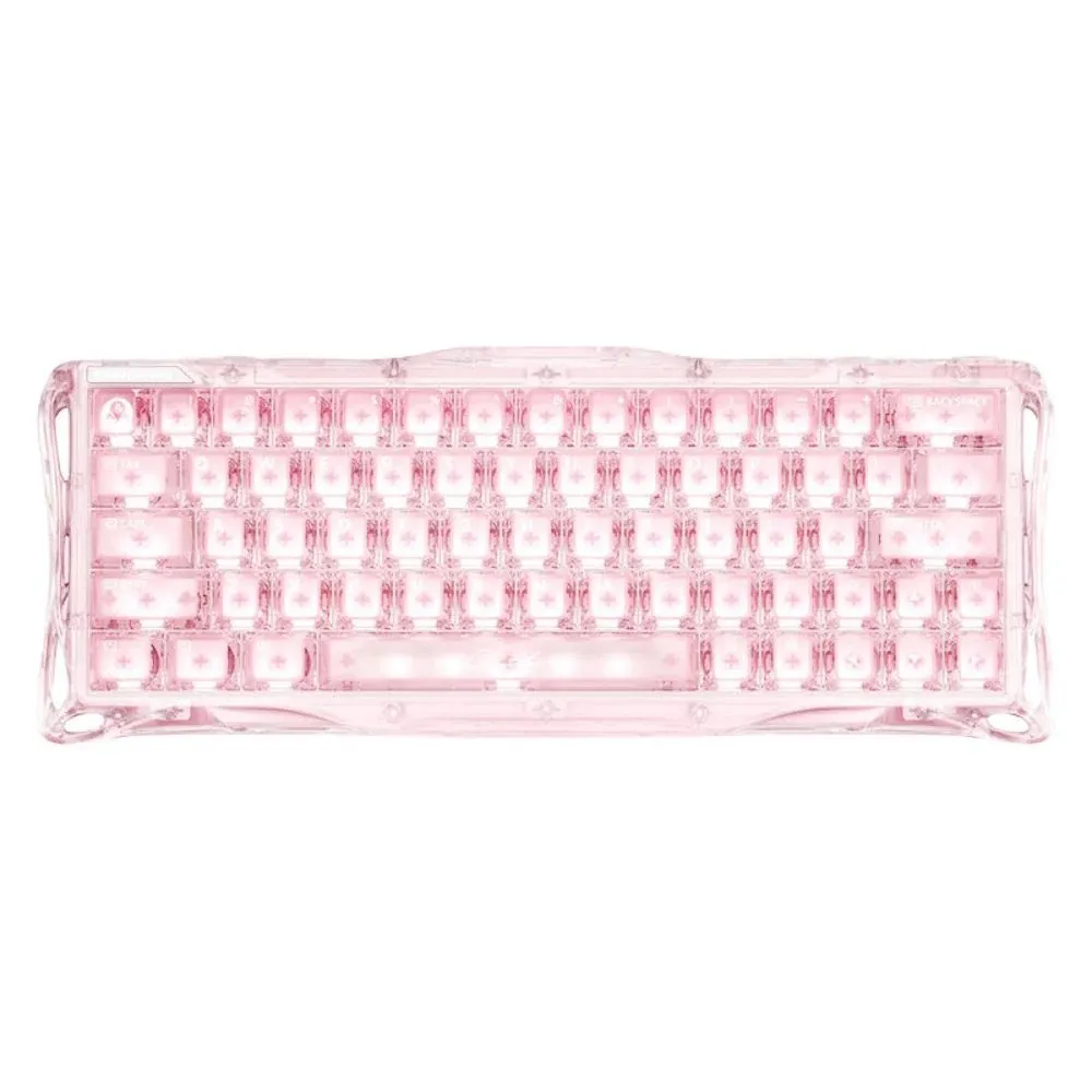 Клавиатура GravaStar Mercury V60, Crystal Rose, Magnetic Switch, 64 keys EN, USB cable