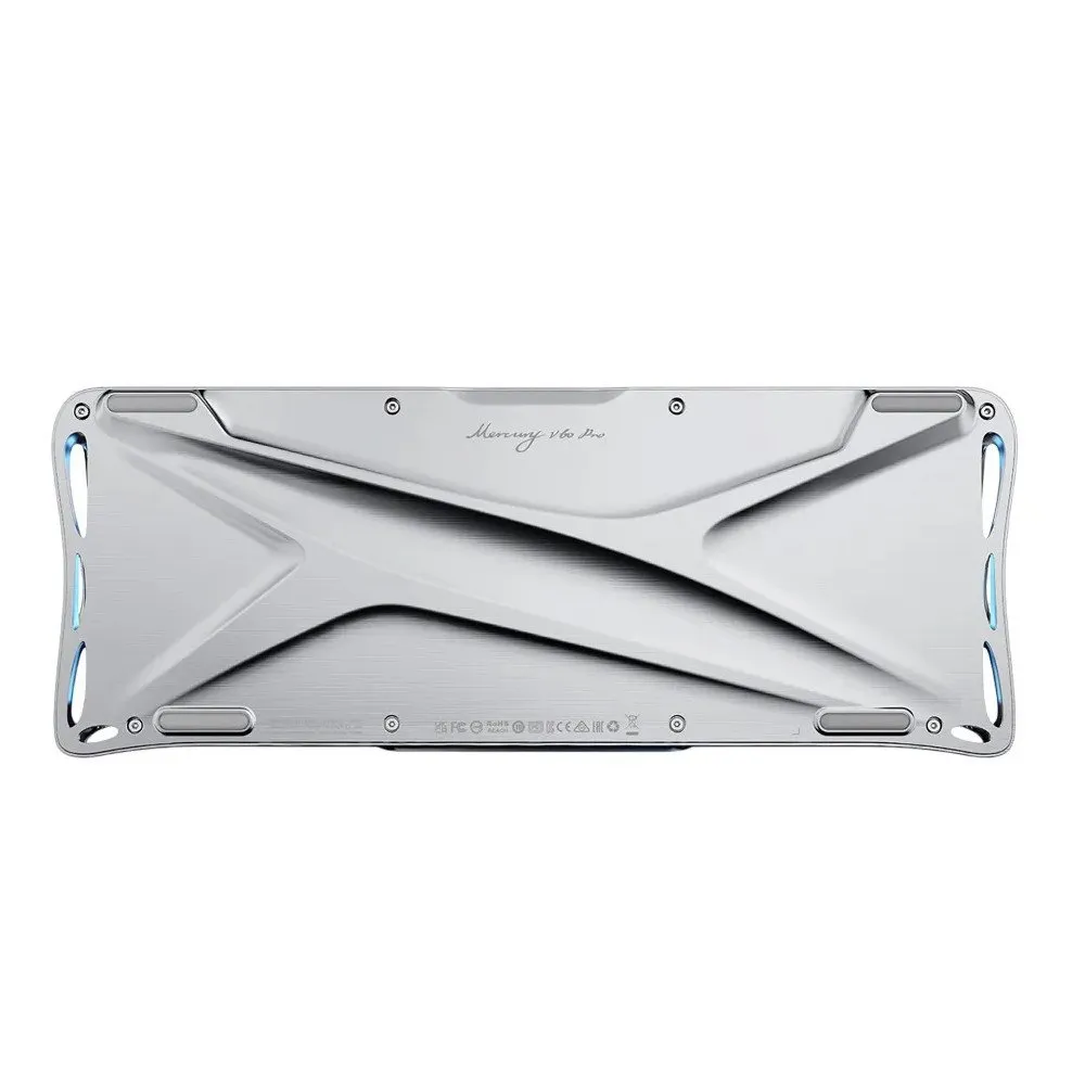 Клавиатура GravaStar Mercury V60 Pro, Chrome Silver, Magnetic Switch, 64 keys EN/RU, USB cable — фото 5