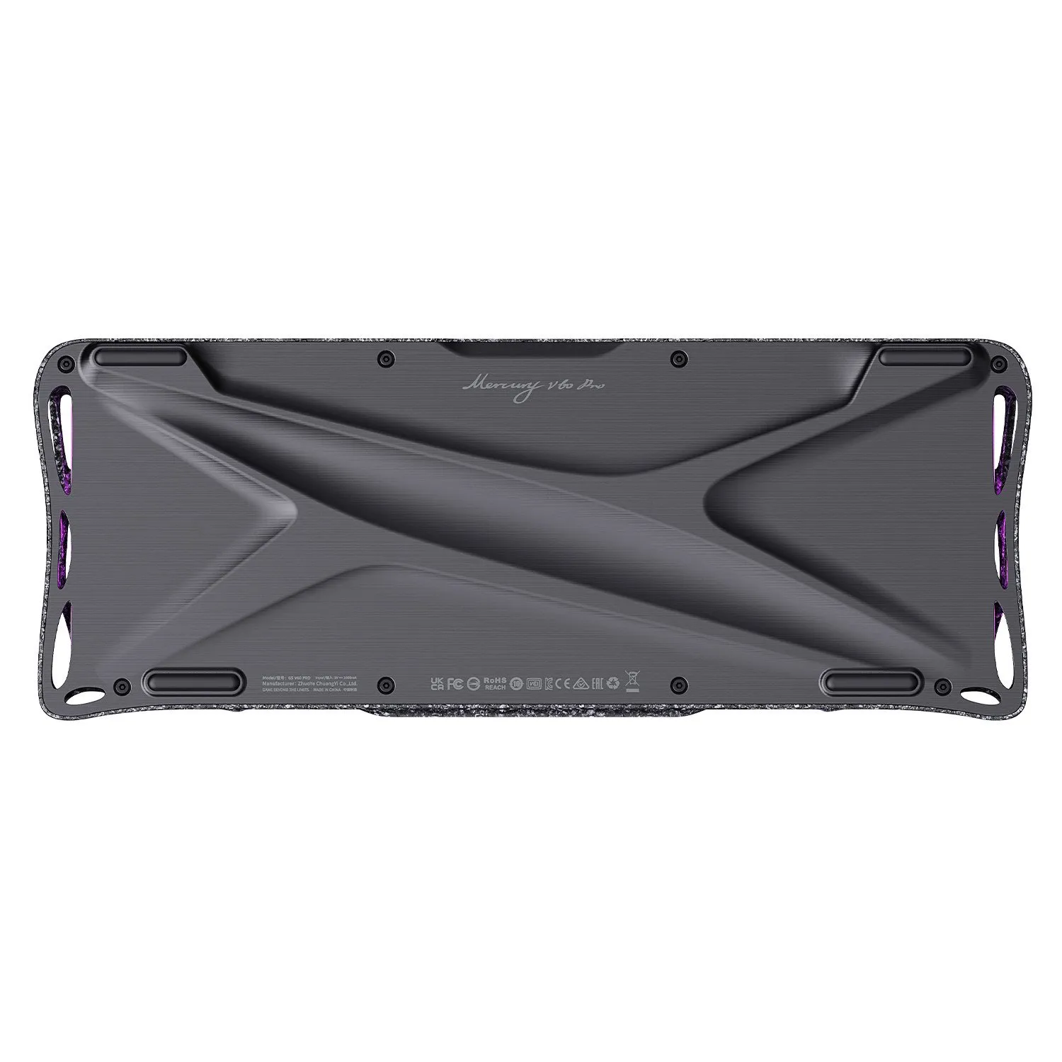 Клавиатура GravaStar Mercury V60 Pro, Cyber Frost Black, Magnetic Switch, 64 keys EN/RU, USB cable — фото 3