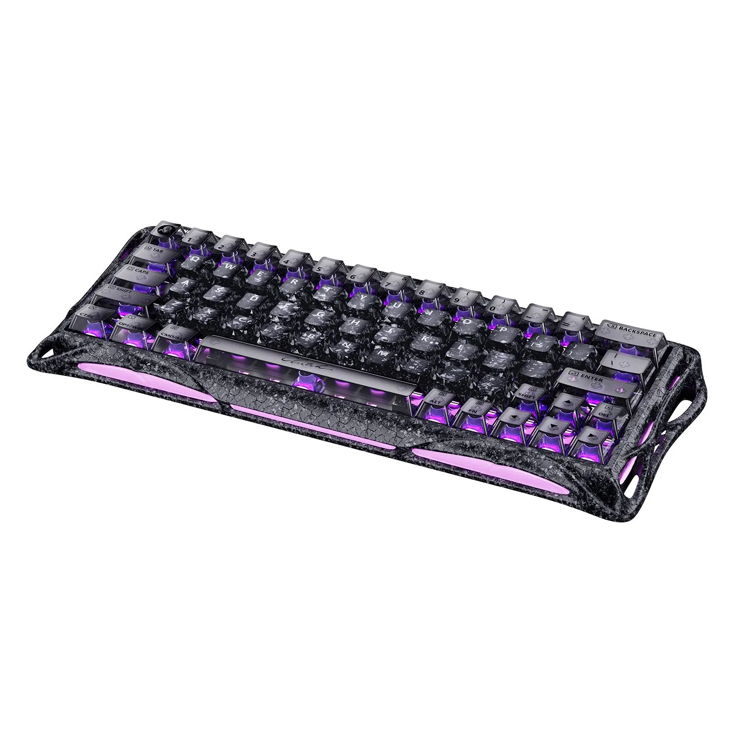 Клавиатура GravaStar Mercury V60 Pro, Cyber Frost Black, Magnetic Switch, 64 keys EN/RU, USB cable — фото 6