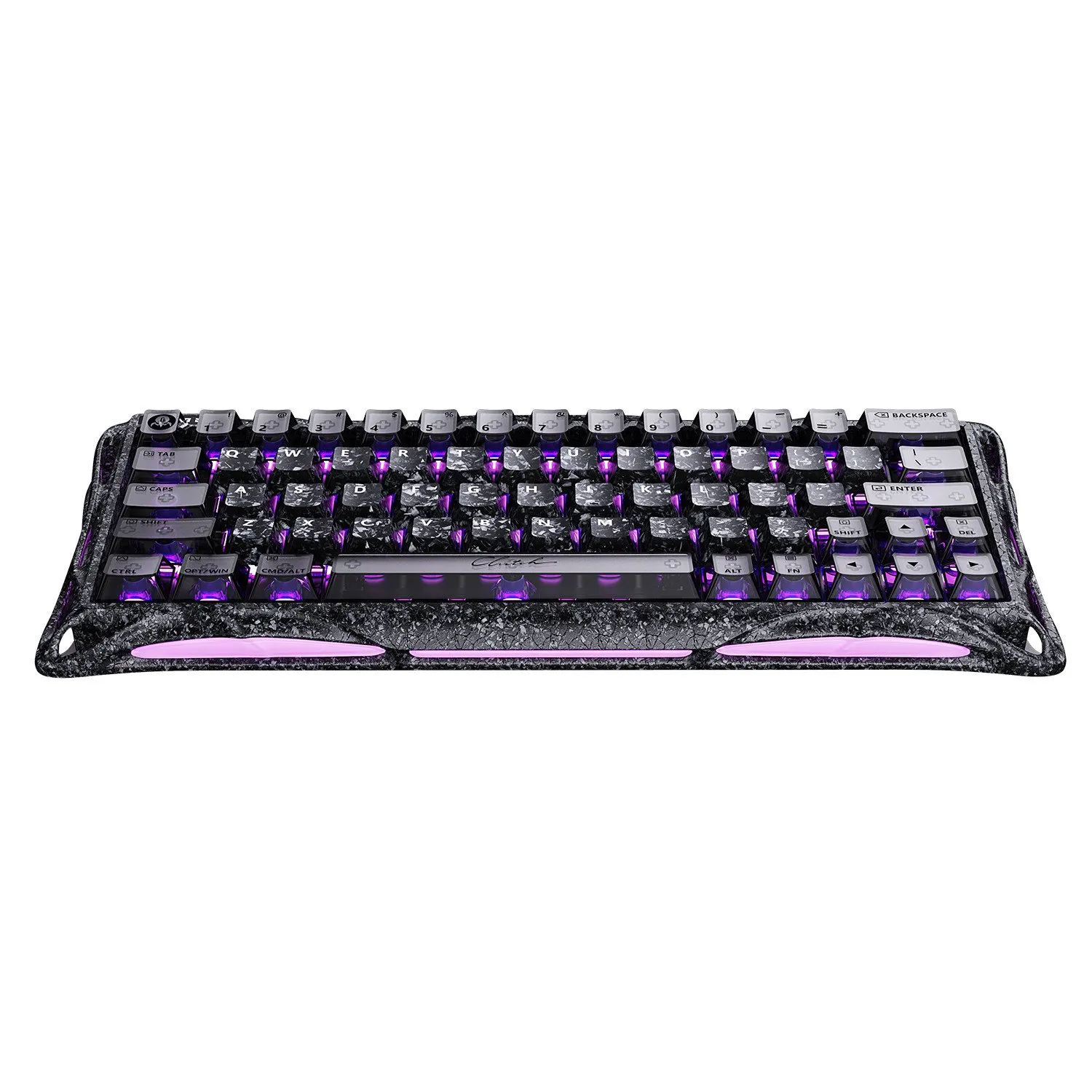Клавиатура GravaStar Mercury V60 Pro, Cyber Frost Black, Magnetic Switch, 64 keys EN/RU, USB cable — фото 4
