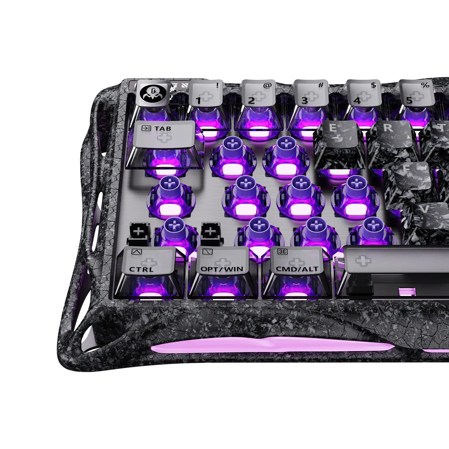 Клавиатура GravaStar Mercury V60 Pro, Cyber Frost Black, Magnetic Switch, 64 keys EN/RU, USB cable — фото 7