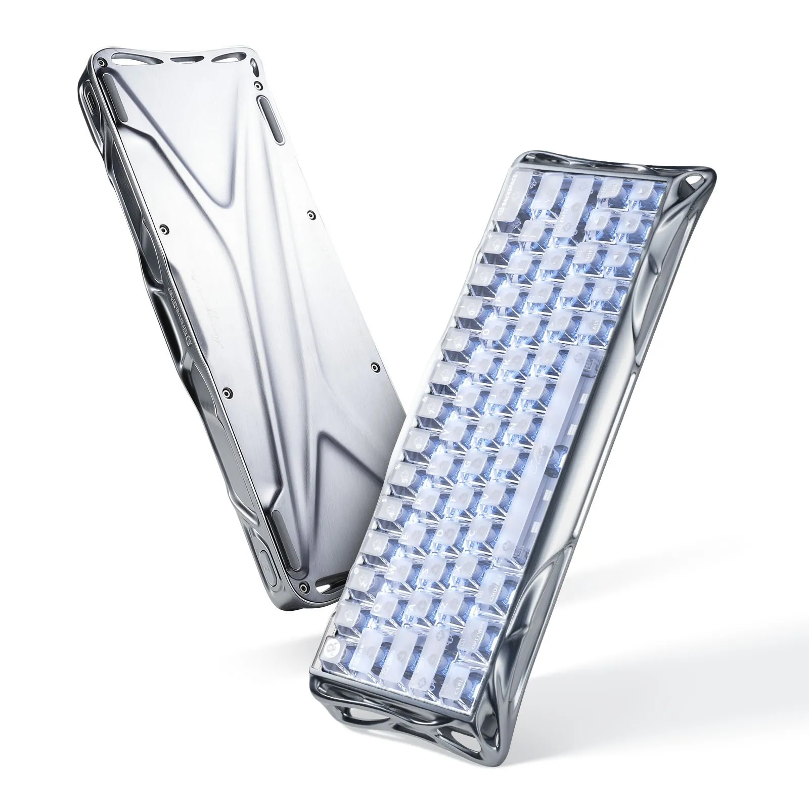 Клавиатура GravaStar Mercury V60 Pro, Sliver Frost, Magnetic Switch, 64 keys EN, USB cable — фото 2