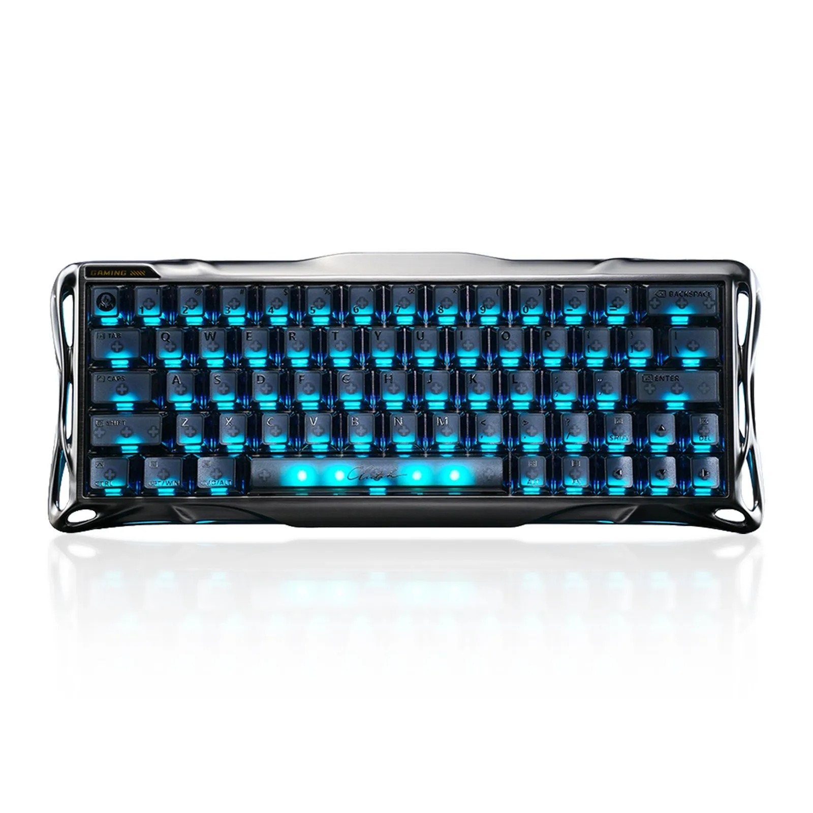 Клавиатура GravaStar Mercury V60 Pro, Gunmetal Smok, Magnetic Switch, 64 keys EN, USB cable