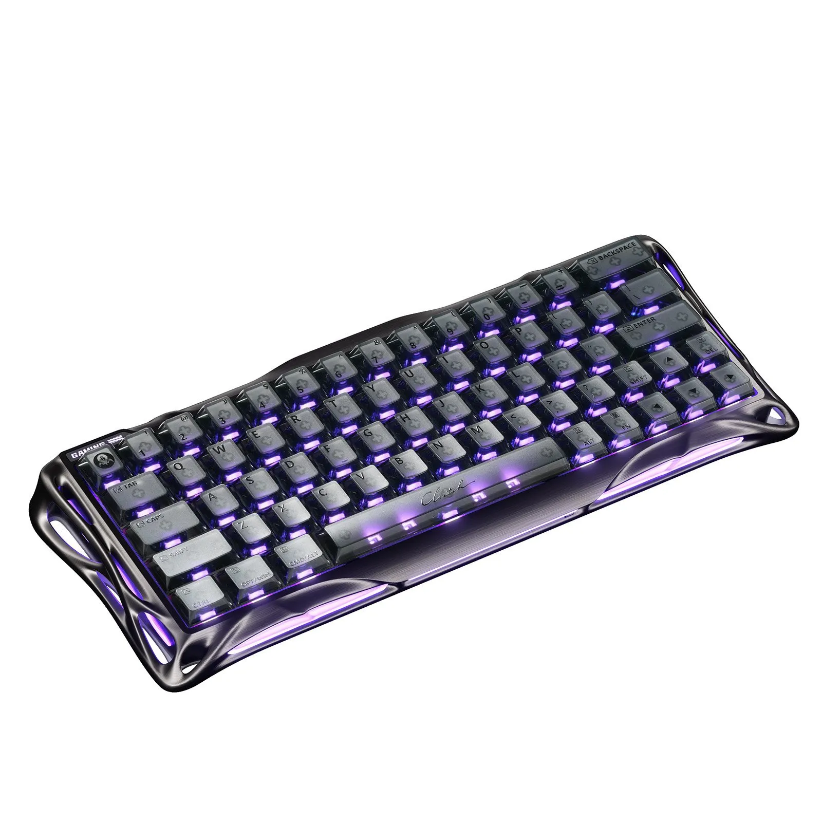 Клавиатура GravaStar Mercury V60 Pro,  Gunmetal Smok, Magnetic Switch, 64 keys EN, USB cable — фото 2