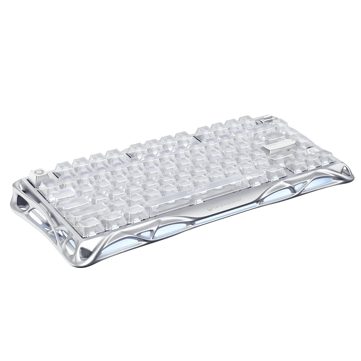 Клавиатура GravaStar Mercury V75, Silver Frost, Magnetic Switch, 79 keys EN, USB cable — фото 3