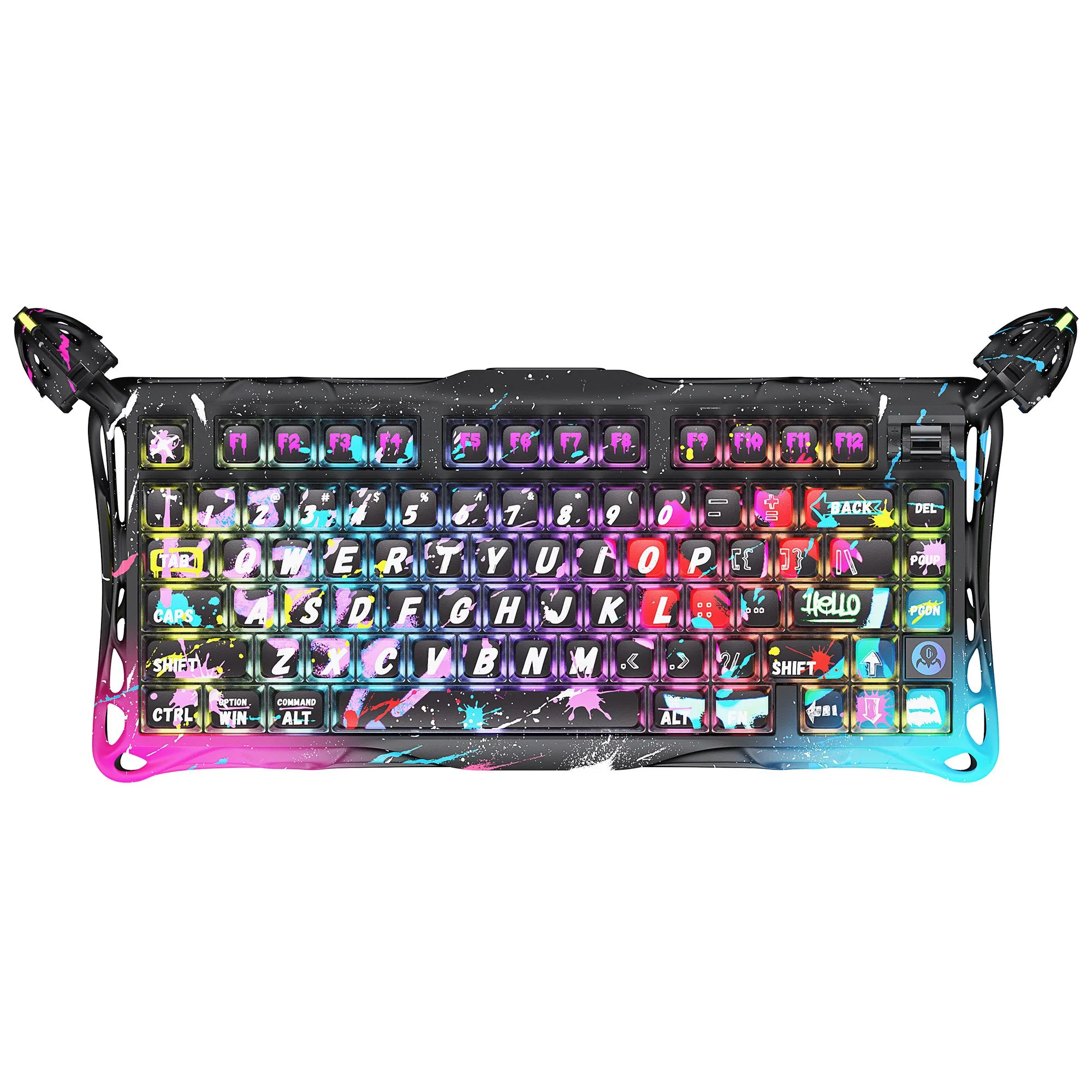 Клавиатура GravaStar Mercury V75 Pro, Neon Graffiti, Magnetic Switch, 79 keys EN/RU, USB cable — фото 7