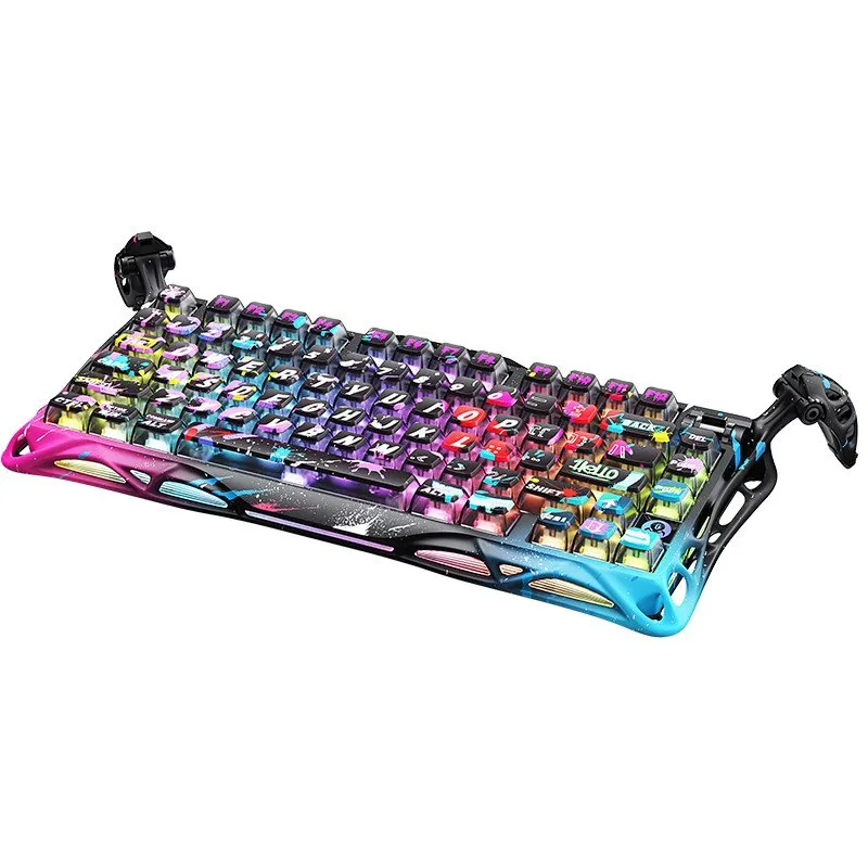 Клавиатура GravaStar Mercury V75 Pro, Neon Graffiti, Magnetic Switch, 79 keys EN/RU, USB cable — фото 6