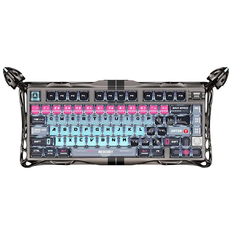 Клавиатура GravaStar Mercury V75 Pro, Cyberpunk, Magnetic Switch, 79 keys EN, USB cable — фото 2