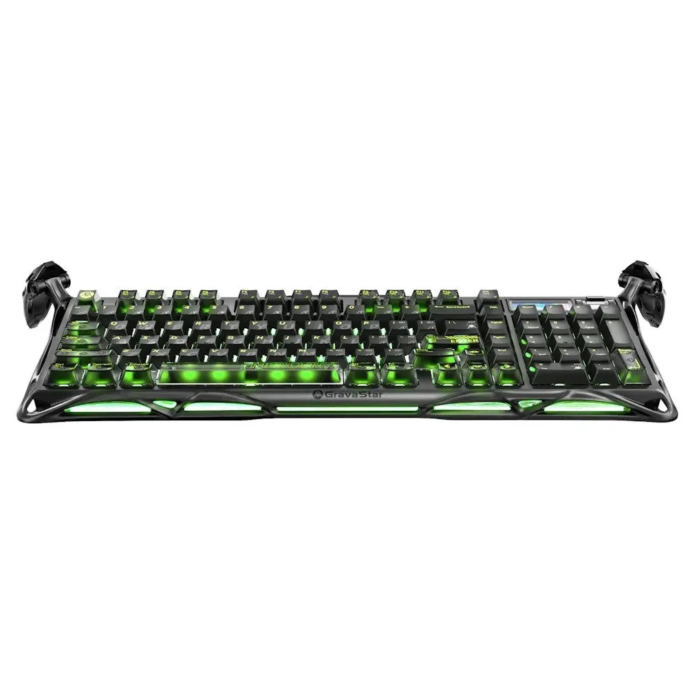 Клавиатура GravaStar Mercury K98 Pro, Phantom Black, Mechanical, 98 keys EN/RU, USB/BT/2.4GHz — фото 2