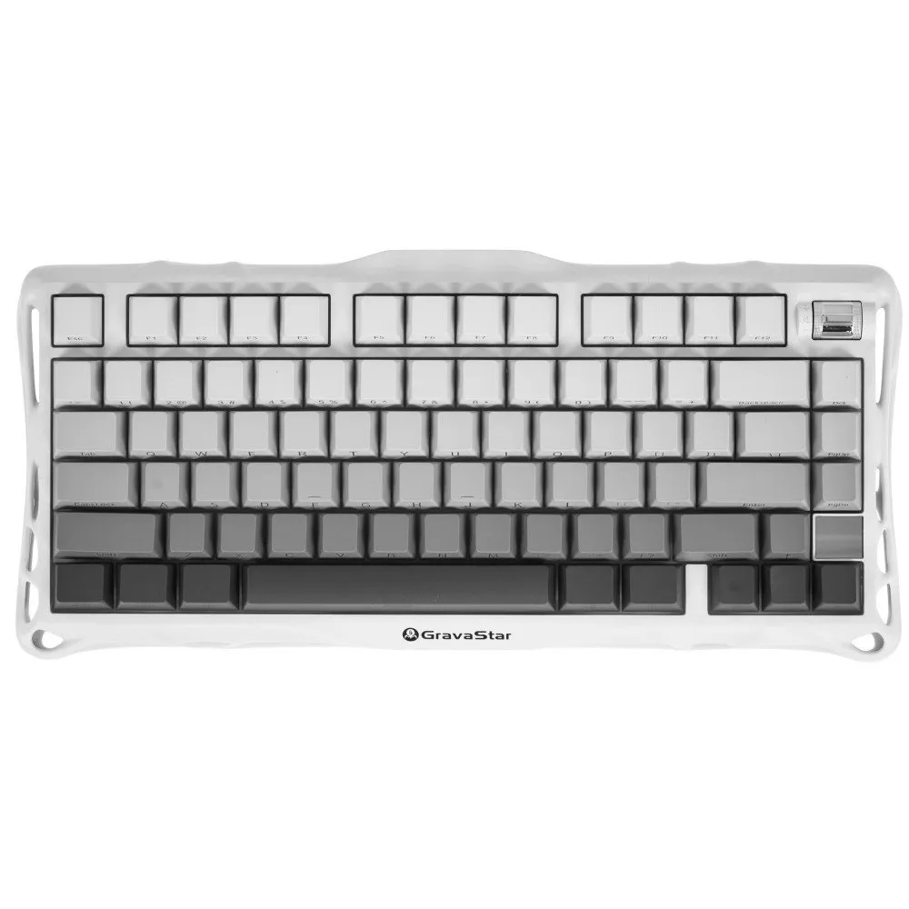 Клавиатура GravaStar Mercury K1, Gradient White, Mechanical, 79 keys EN, USB/BT/2.4GHz