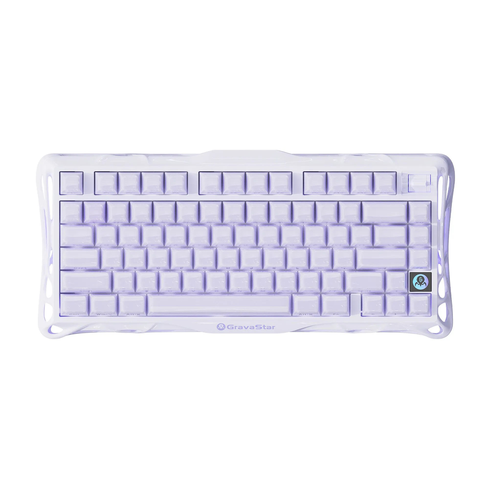 Клавиатура GravaStar Mercury K1, Lavender Purple, Mechanical, 79 keys EN, USB/BT/2.4GHz