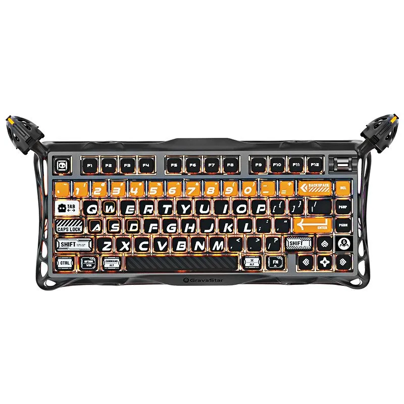 Клавиатура GravaStar Mercury K1 Pro, CyberFlare, Mechanical, 79 keys EN, USB/BT/2.4GHz