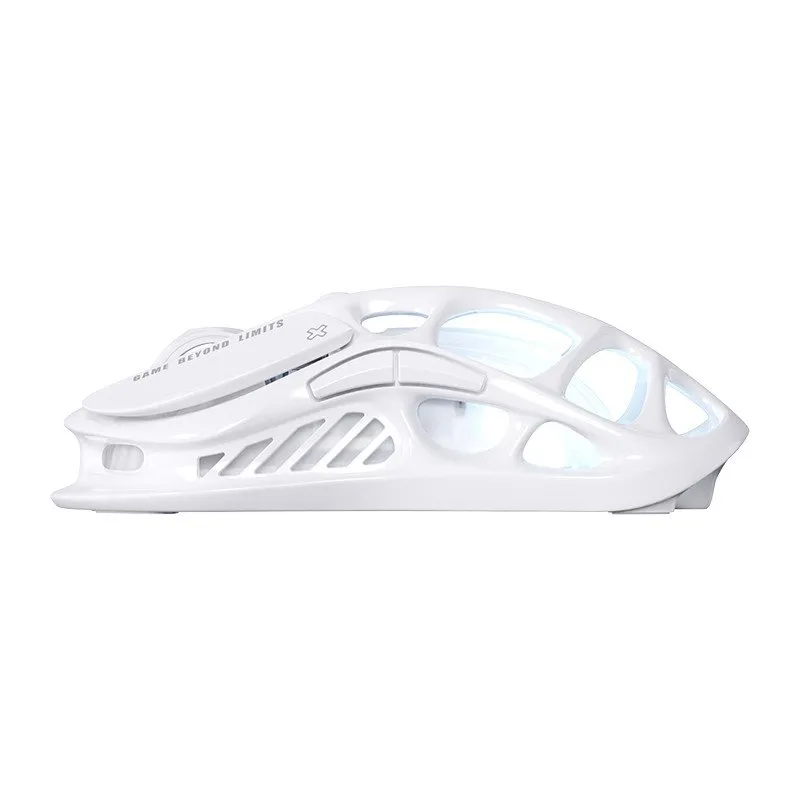Мышь GravaStar Mercury M2 Opaline White, PAW3395, 26000 DPI, 2.4/BT/Wired, 79±3g — фото 4